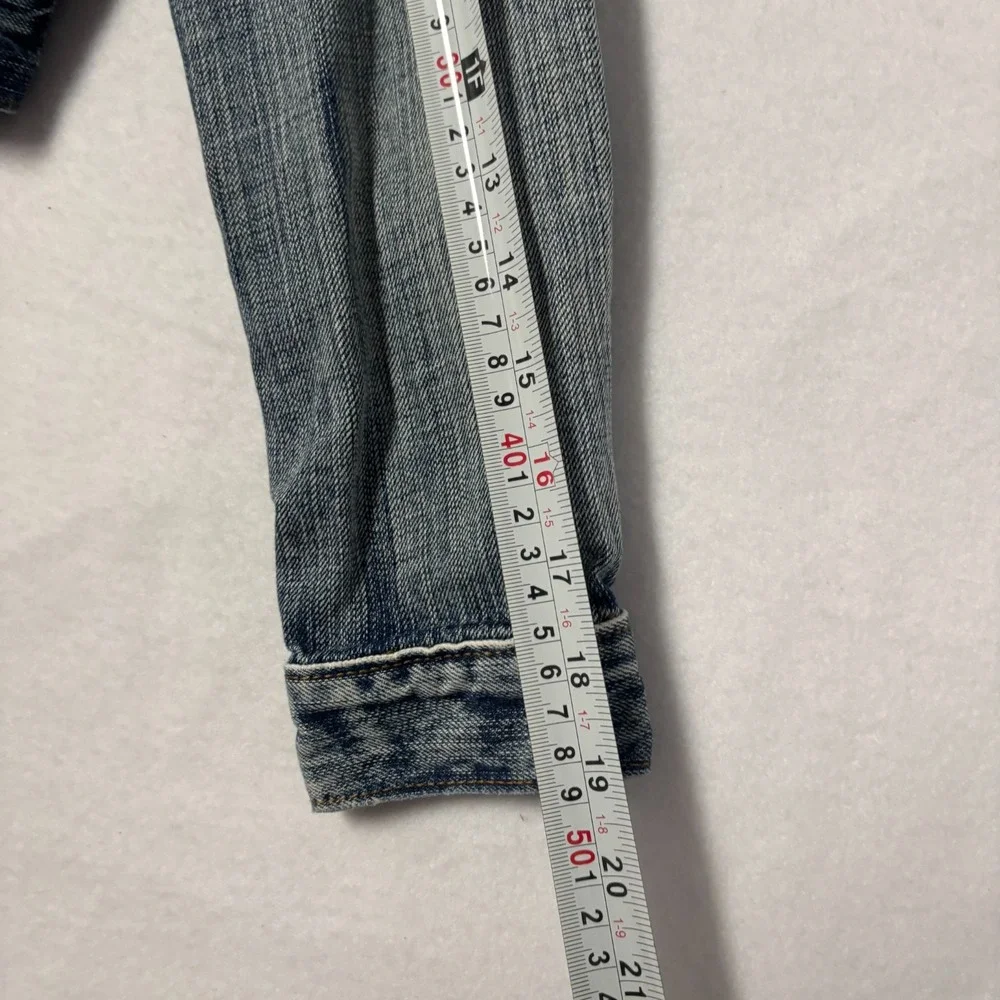 Polo Ralph Lauren Kids Sz 10 Denim‎ Jacket Blue Distressed Trucker Style